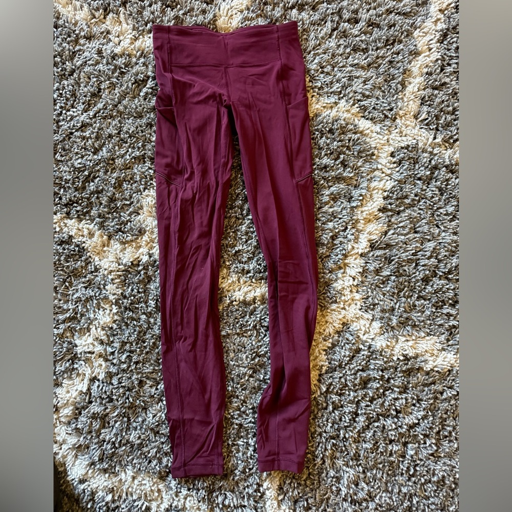 Lululemon Burgundy Leggings